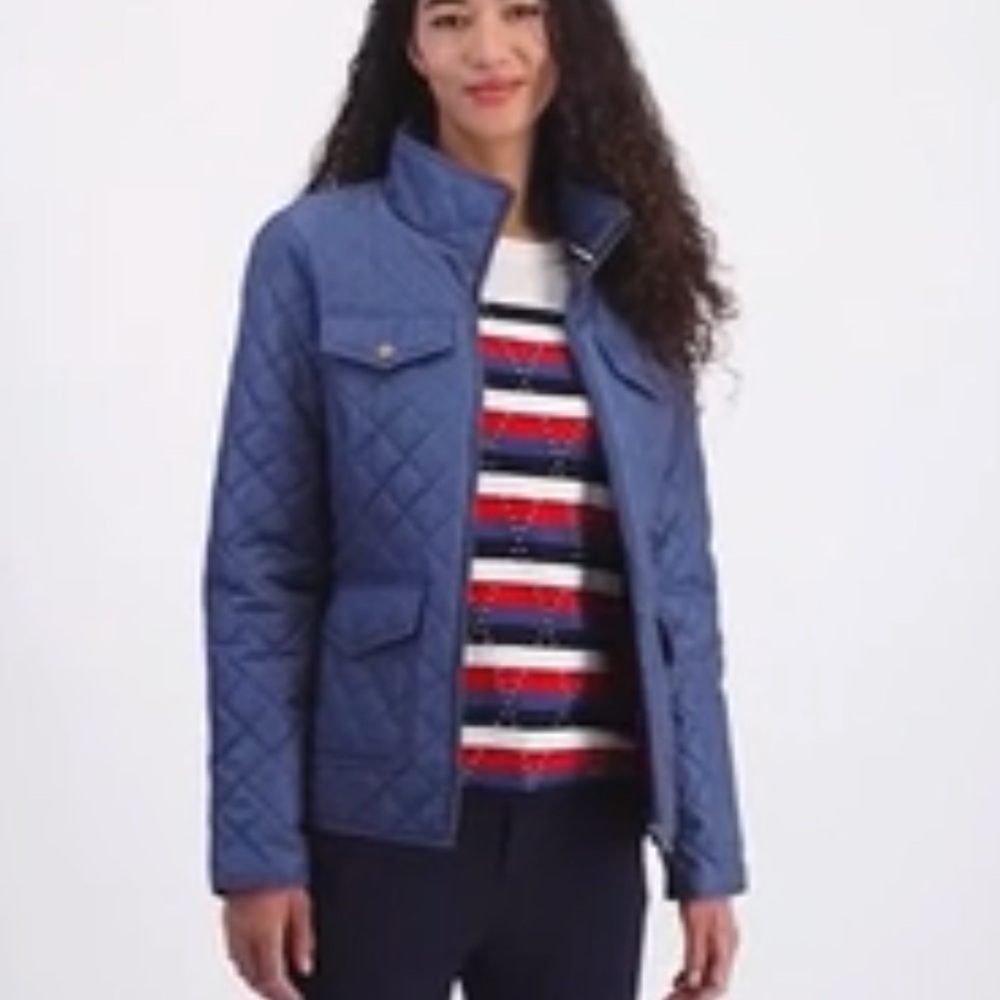 NWT Tommy Hilfiger Women's Quilted Zip-Up Jacket.Size S.